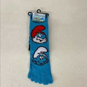 Bioworld Smurfs Blue Toe Socks